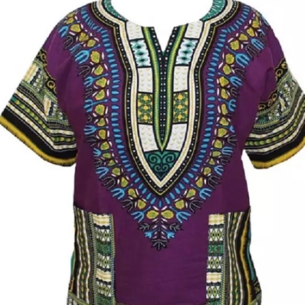 Traditional Dashiki Wax Print shirt Plus Unisex